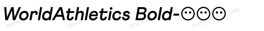 WorldAthletics Bold字体转换